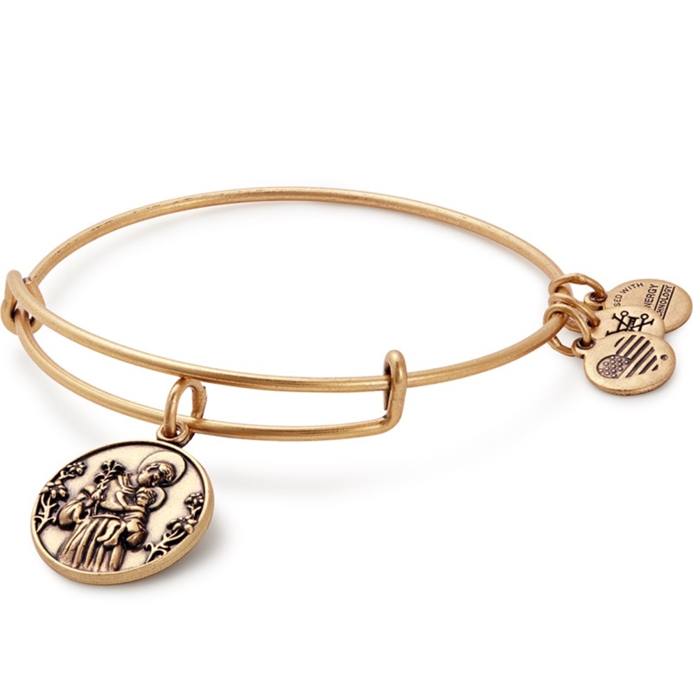 Alex and Ani St Anthony II Charm Bangle bracelet